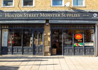 Shop front of Hoxton Street Monster Supplies